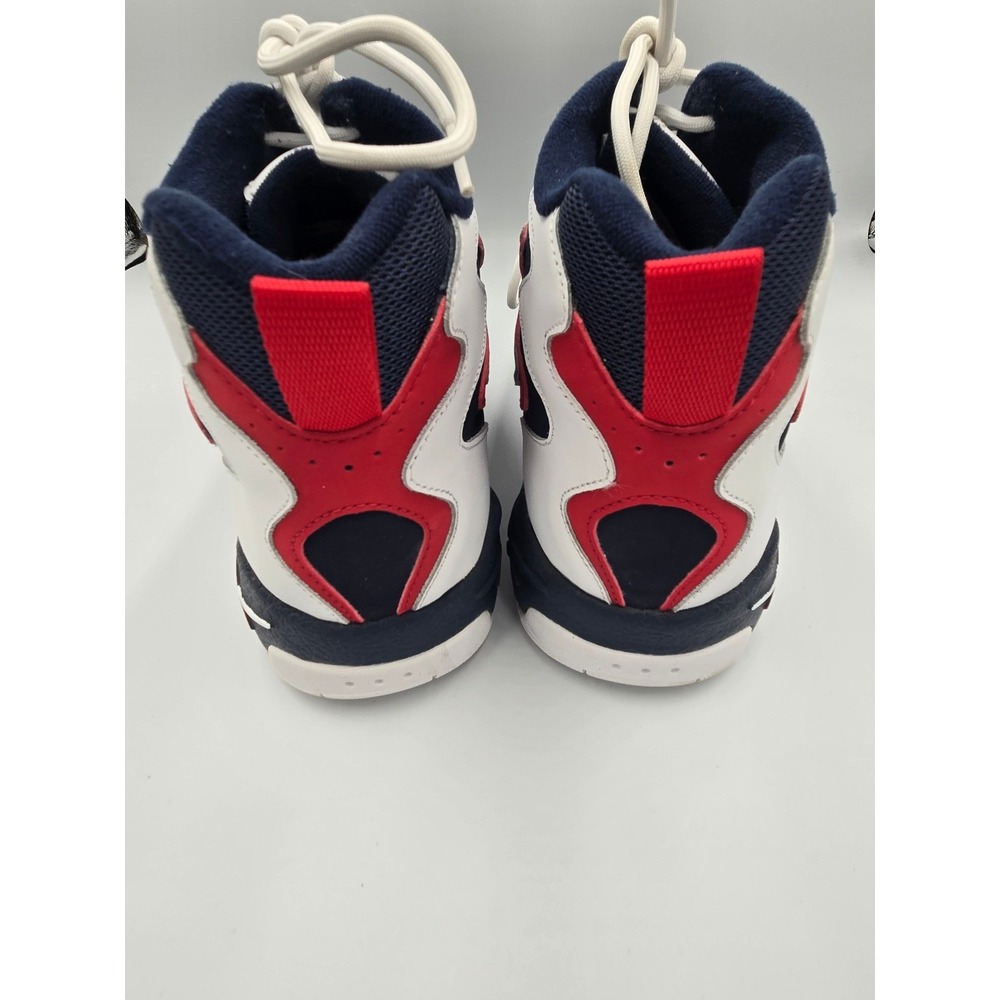 Reebok Mens 12 Basketball Shoes Mobius Navy White Red Hexalite Retro - Picture 4 of 9